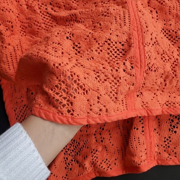 Banana Republic Orange open knit Blouse - Picture 5 of 8